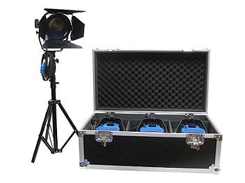 Dynacore DTW-650W-KH Studio Fresnel Spot Light Kit (Hard Case)