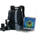 Lowepro CompuDaypack Notebook and Camera Backpack - Slate Gray