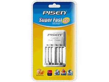 Pisen TS-KC006 4-channel AA, 2-channel AAA Fast Battery Charger (pack 10 pcs)