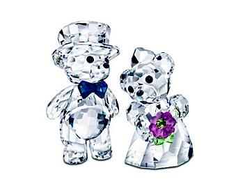 swarovski crystal bride and groom