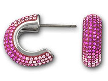 Swarovski 1062620 Maggy Fuchsia Pierced Earrings