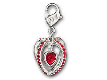 Swarovski 1084426 Heart Cage Charm