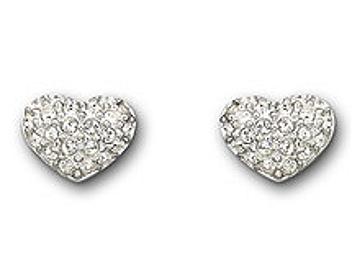 Swarovski 1801352 Heart Pierced Earrings
