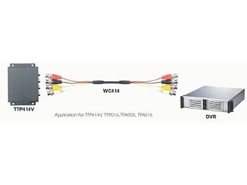 Globalmediapro SHE WC414 1m 4 BNC Male to 4 BNC Male Cable