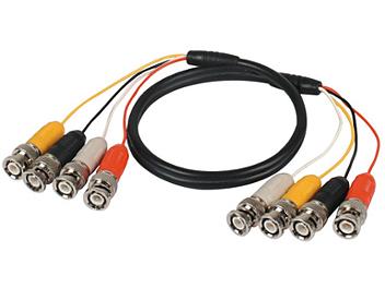 Globalmediapro SHE WC414-200 2m 4 BNC Male to 4 BNC Male Cable