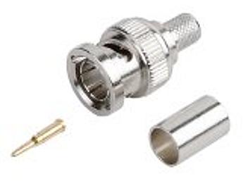 Globalmediapro SHE APBC13-SDI RG59 SDI BNC Male Crimp 3-Piece Type Connector (pack 100 pcs)