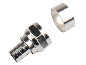 Globalmediapro SHE APFC12 RG59 F Male Crimp 2-Piece Type Connector (pack 100 pcs)