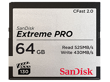 SanDisk 64GB Extreme Pro CFast 2.0 Memory Card 525MB/s