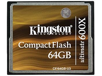 Kingston 64GB Ultimate 600x CompactFlash Memory Card 90MB/s